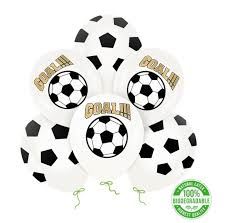 Balony biodegradowalne Football 12cali 6szt.