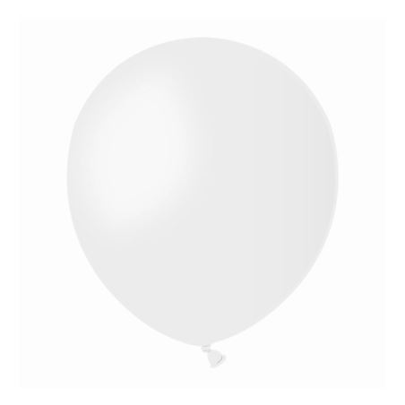 Balon A50 pastel 5" - "biały" / 100 szt.