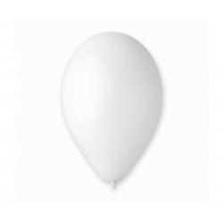 Balony G120 pastel 13" - białe 01/ 50 szt.