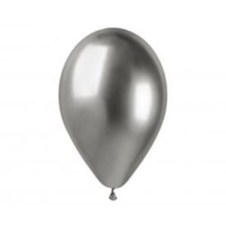Balony Gemar 13", shiny srebrne, 6 szt.