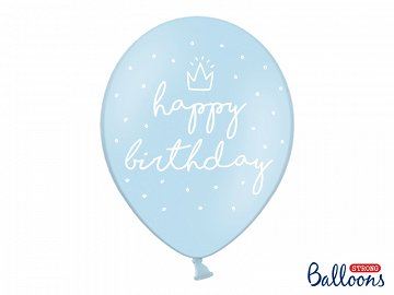 Balony 30 cm HB P.Baby Blue, 6 szt