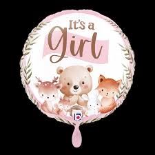 Balon foliowy Grabo 18'' Woodland It's A Girl