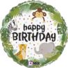 Balon Grabo 18'' Dżungla Happy Birthday 46cm