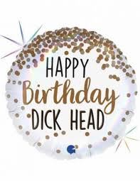 Balon Grabo 18" Happy Birthday Dick Head