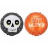Balon foliowy 18" Czaszka, "Happy Halloween"