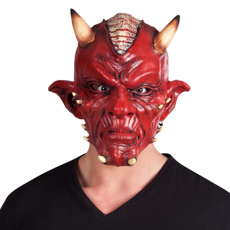 Maska lateksowa Diabeł Demon