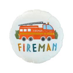 Balon foliowy Fireman, okrągły 18" KK