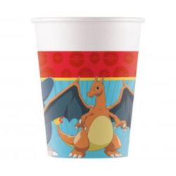 Kubeczki papierowe Pokemon, 200 ml, 8 szt.