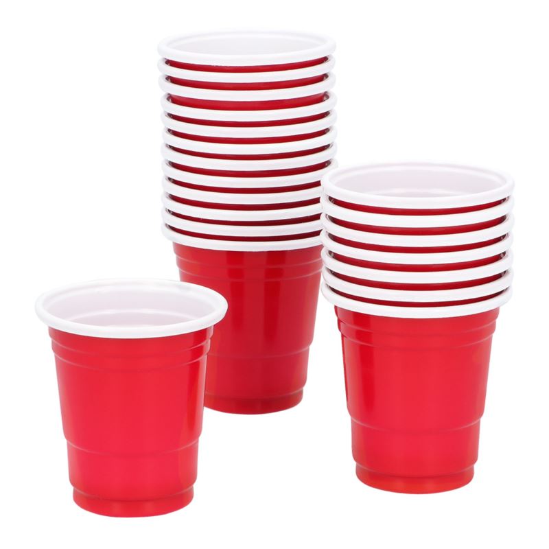 Czerwone kieliszki do shotów 6cl 20szt