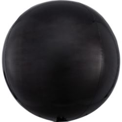 Balon foliowy Orbz czarny 38x40cm