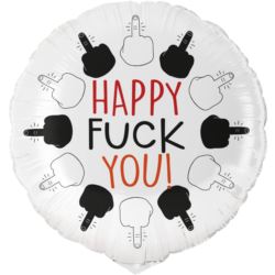Balon foliowy Happy Fu*k you 45cm