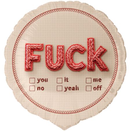 Balon foliowy Fu*k you, it,no,yeah,me, off 45cm