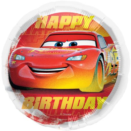 Balon foliowy Auta Happy Birthday 45cm