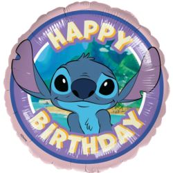 Balon foliowy Stitch Happy Birthday 45cm
