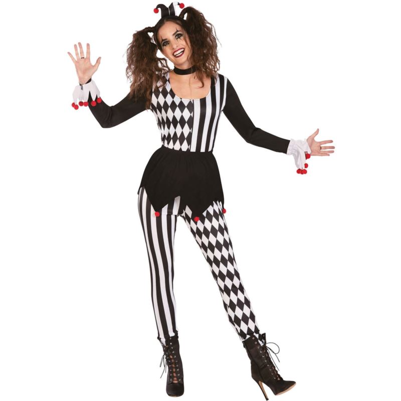Strój dla dorosłych Jester Lady rozmiar S