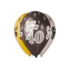 Balony Premium "Happy Birthday 40", metaliczne, 12