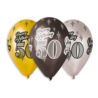 Balony Premium "Happy Birthday 50", metaliczne, 12