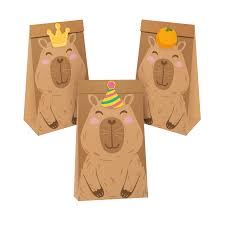Torebki na cukierki Capybara 6 szt. Zestaw