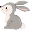 Balon Grabo 36'' Woodland Bunny Królik