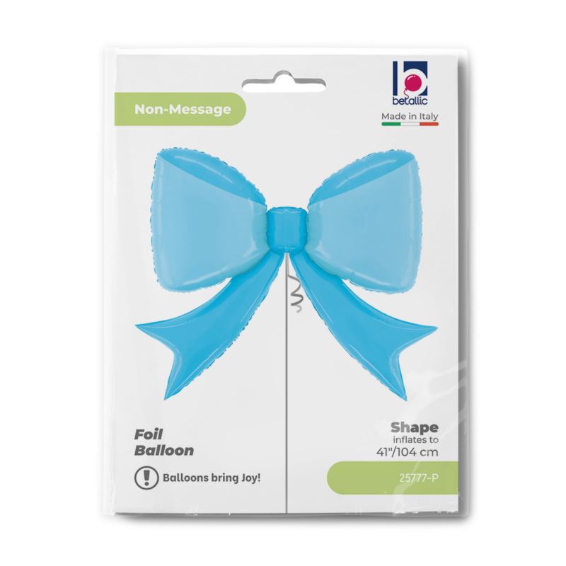 Balon foliowy kokarda niebieska 90x73x25 cm Grabo