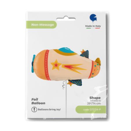 Balon foliowy samolot retro 74cm